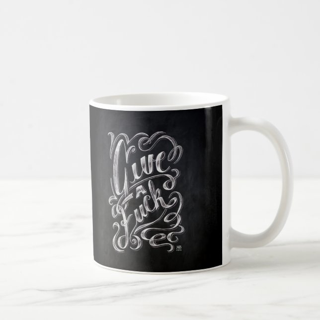 Caneca "Dê um F…" citações (Direita)