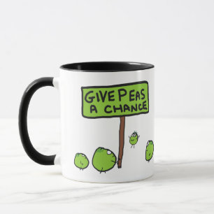 Caneca Dê Uma Chance Ao Peas