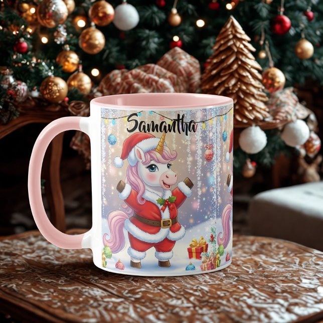 Caneca de Unicórnio de Natal (Criador carregado)