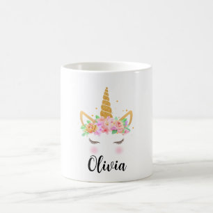 Caneca de unicórnio personalizada, presentes para 