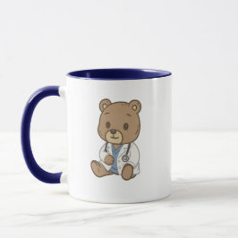 Caneca de urso fofo para seu futuro médico 