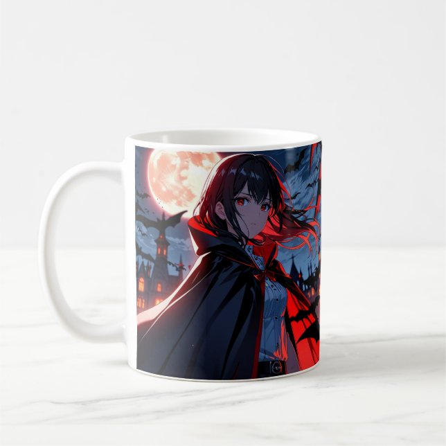 Caneca de Vampiro - Caneca de Café de Halloween (Esquerda)
