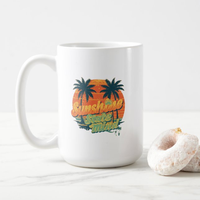 Caneca de Verão do Estado Ensolarado, Xícara de Ca (Com Donut)