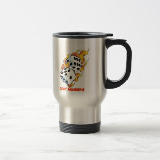 Caneca de viagem 2 do macaco dos dados