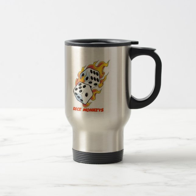 Caneca de viagem 2 do macaco dos dados (Direita)