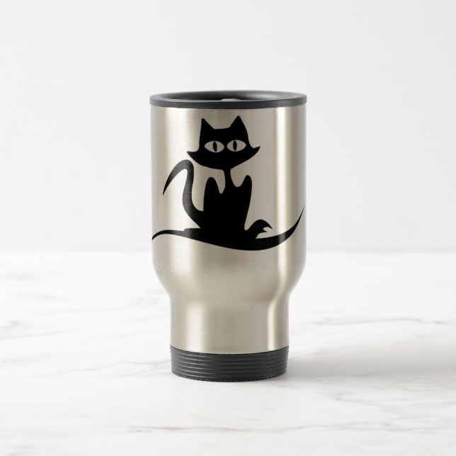 caneca de viagem à moda do gato (Centro)