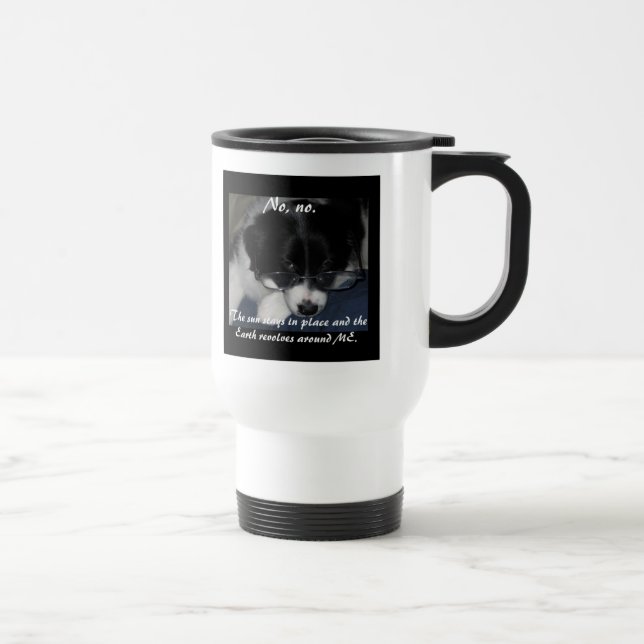 caneca de viagem "A Terra Revola-Se Em Mim" (Direita)