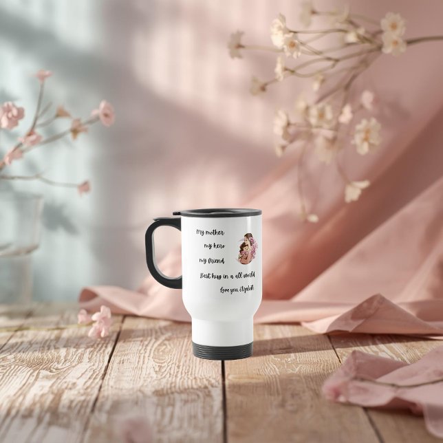Caneca de Viagem Abraço da Mamãe Personalizada par (Criador carregado)