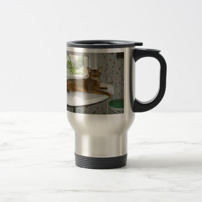 Caneca de viagem Abyssinian do gato (Direita)