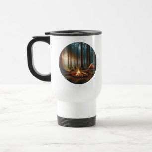 Caneca de Viagem Acampamento Com Um Local de Acamp