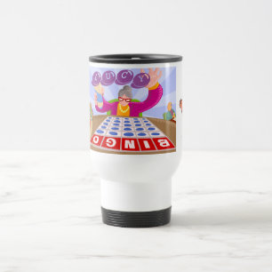 Caneca de viagem afortunada do Bingo do elefante