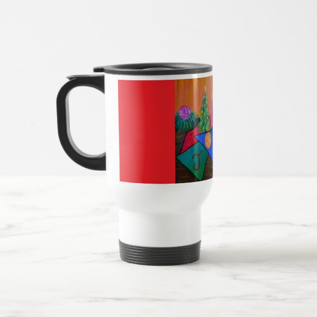 Caneca de Viagem Alegria de Natal (Esquerda)