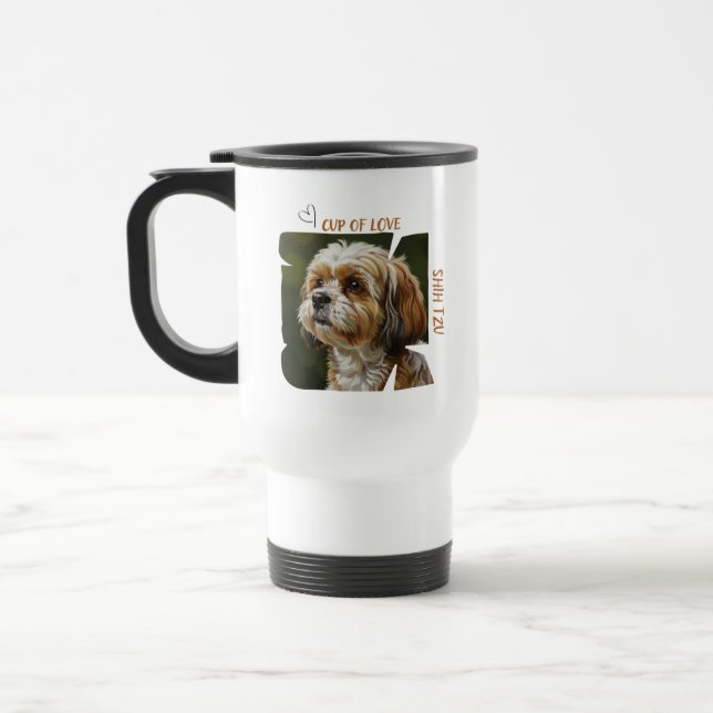 Caneca de Viagem Amante de Cães Copa do Amor (Esquerda)