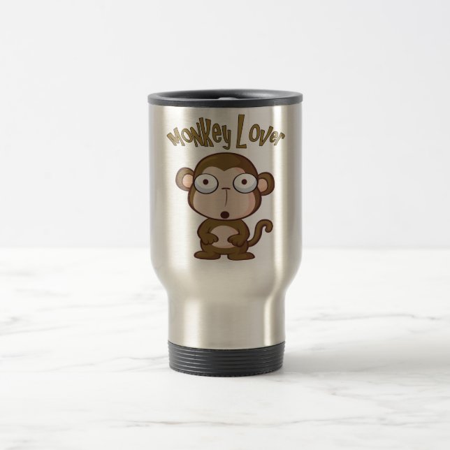 Caneca de Viagem Amante de Macacos (Centro)