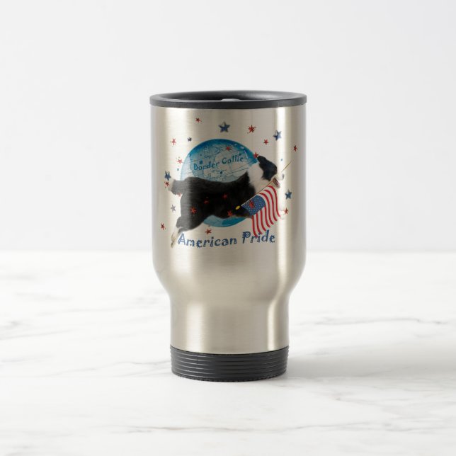 Caneca de viagem americana do orgulho de border (Centro)