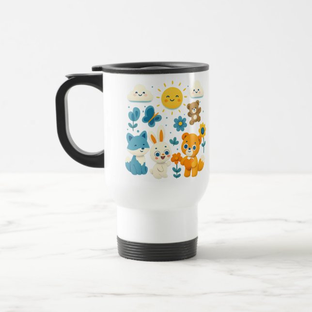 Caneca de Viagem Amigos Caprichosos do Bosque (Esquerda)