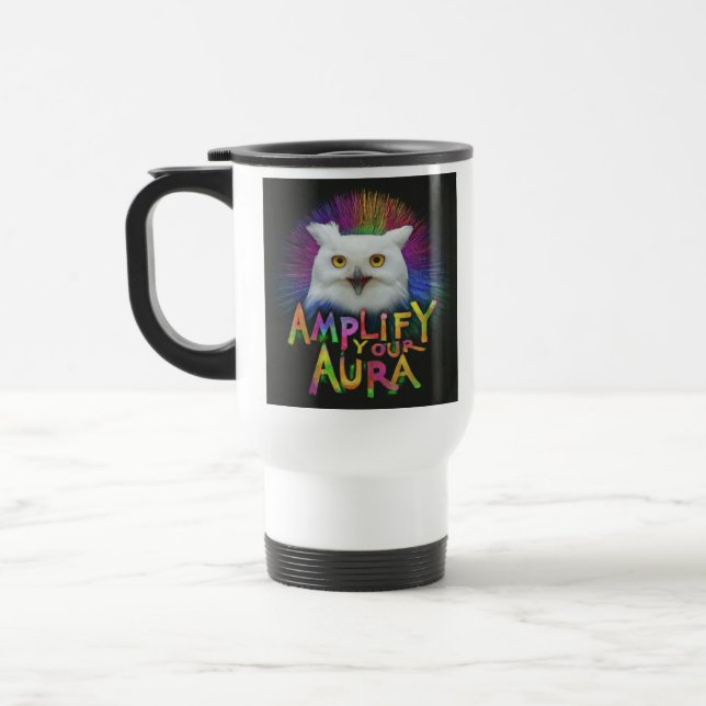 caneca de viagem "Amplify Your Aura" (Esquerda)