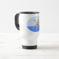 Caneca de viagem ao trabalho do pescador