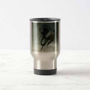 Caneca de viagem árabe preta
