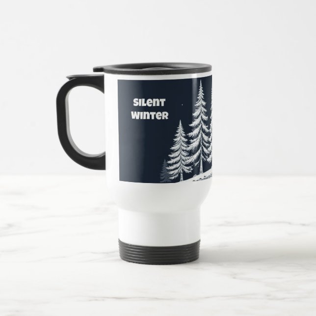 Caneca de Viagem Árvores Silenciosas de Inverno –  (Esquerda)