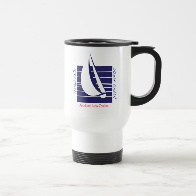 Caneca de viagem azul de Square_UpDown Auckland do (Direita)
