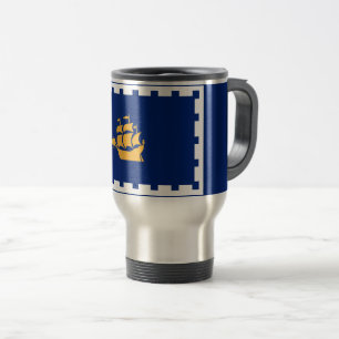 Caneca de Viagem Bandeira da Cidade de Quebec