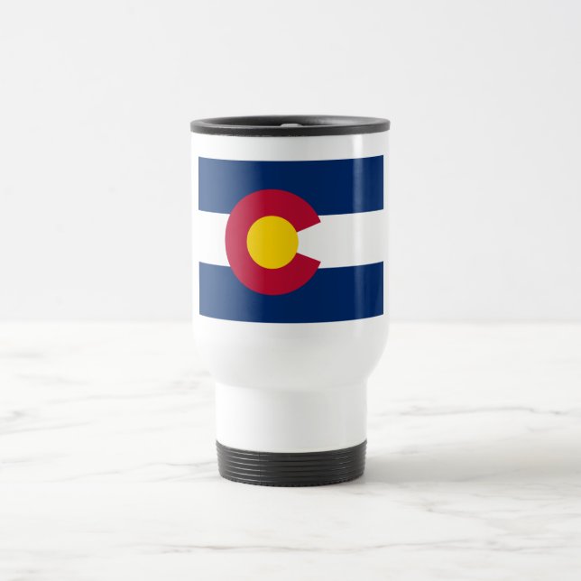 Caneca de Viagem Bandeira do Colorado (Centro)