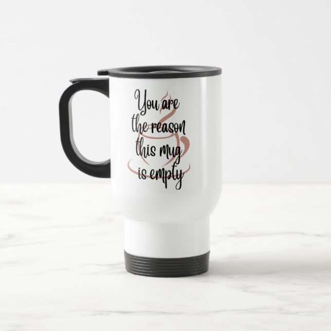 Caneca de viagem belas citações (Esquerda)