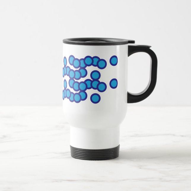 Caneca de viagem BlueCircles01.0022 fresca da (Direita)