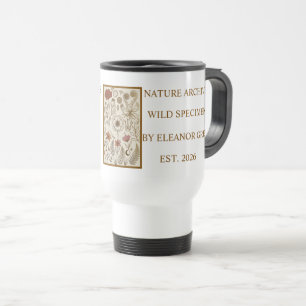 Caneca de Viagem Botânica da Dark Academia Vintage