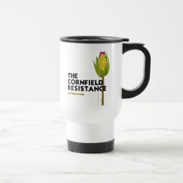 Caneca de viagem branca - a resistência do campo