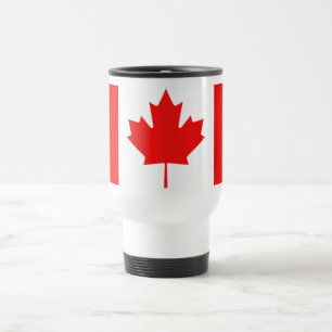 Caneca de viagem canadense da folha de bordo