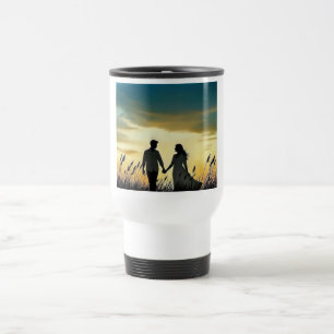 Caneca de Viagem Casal Pôr do Sol