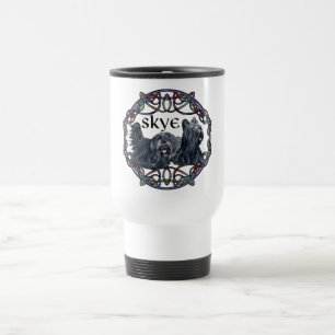 Caneca de Viagem Celta com Dois Skye Terriers