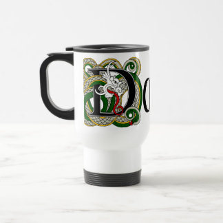 Caneca de viagem celta do dragão de Dowd