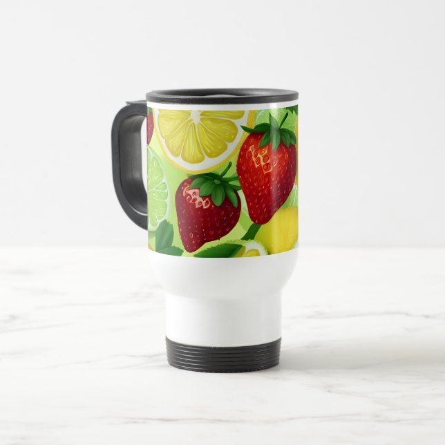 Caneca de Viagem Citrus Berry Fresh (Frente Esquerda)