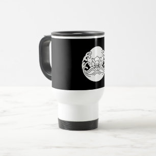 Caneca de viagem coelho lua onda