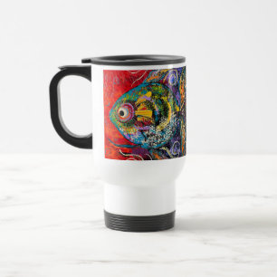 Caneca de viagem Colorida de Peixes