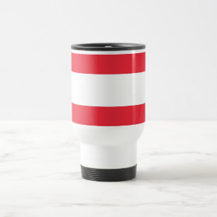 Caneca de viagem com a bandeira de Áustria