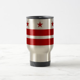 Caneca de viagem com a bandeira de C.C. EUA de