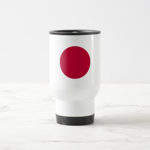 Caneca de viagem com a bandeira de Japão