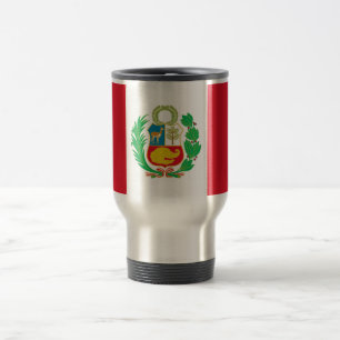 Caneca de viagem com a bandeira de Peru