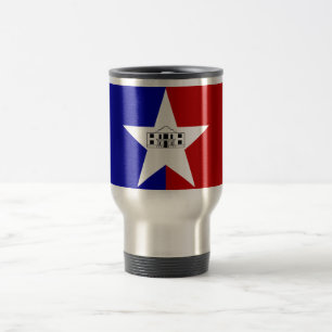 Caneca de viagem com a bandeira de San Antonio,
