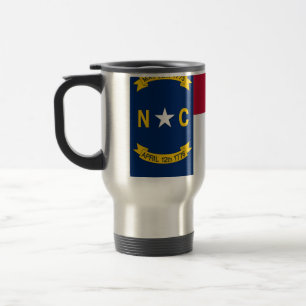 Caneca de viagem com a bandeira do estado de North