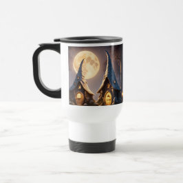 Caneca de viagem com alça à luz do luar de cabines