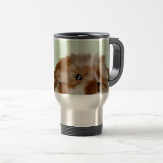 Caneca de Viagem com Arte Facial Estilizada Única