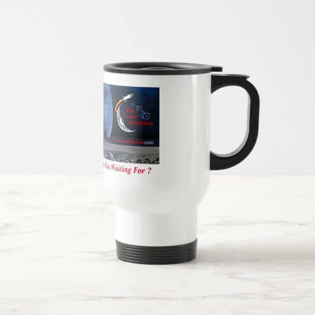 Caneca de viagem com astronauta de TLI (Direita)
