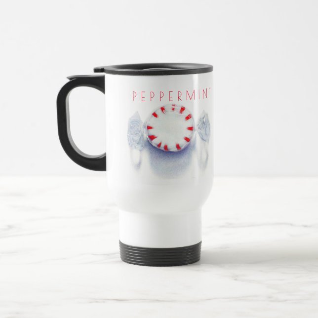 CANECA DE VIAGEM COM BALA DE HORTELÃ + Texto (Esquerda)