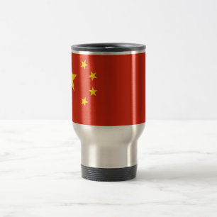 Caneca de viagem com Bandeira da China