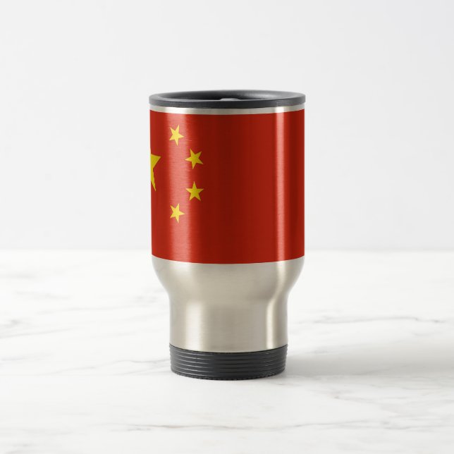 Caneca de viagem com Bandeira da China (Centro)